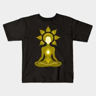 Aura Gold Meditation 07 Kids T-Shirt